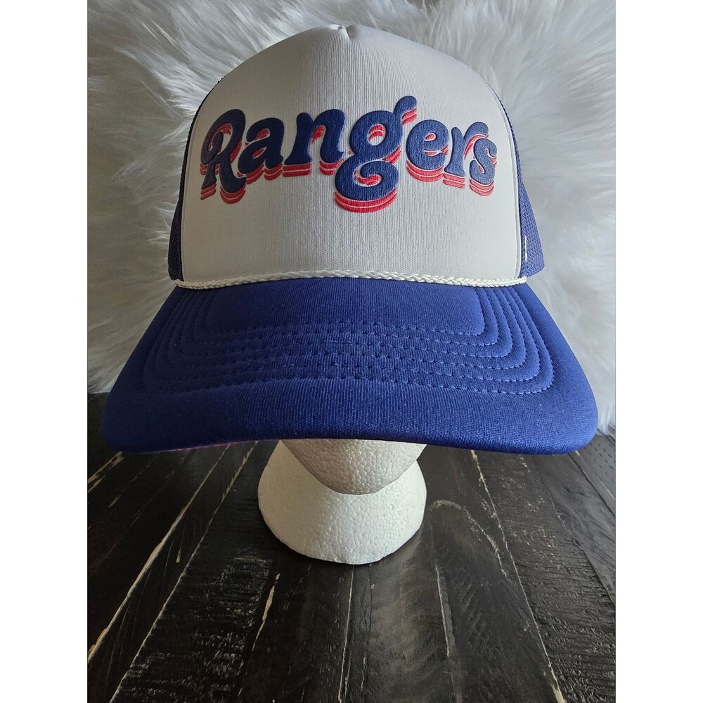 Texas Rangers MLB Trucker Hat Snapback Blue Men’s Cap Texas Rangers '47 Brand